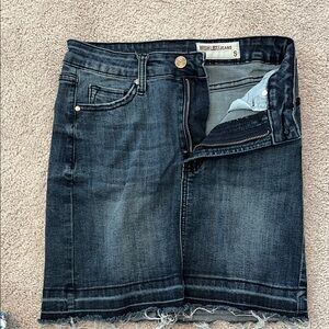 Dark Blue Denim Skirt